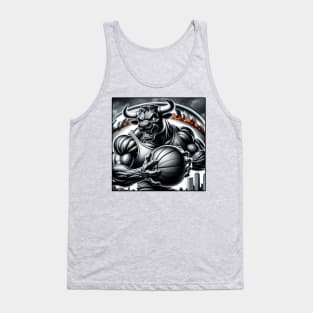 Bull at The Bean | Chicago Bull Basketball Bean Tank Top